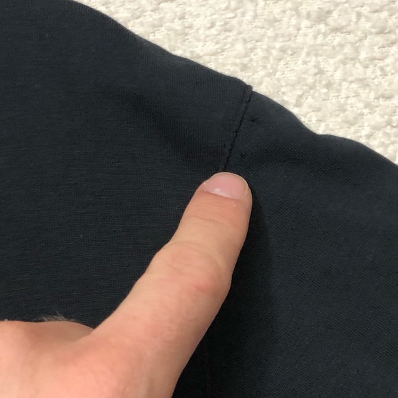 David August Mens Crew Neck Short Sleeve T-Shirt Black Size Large Made in Peru - Picture 6 of 7